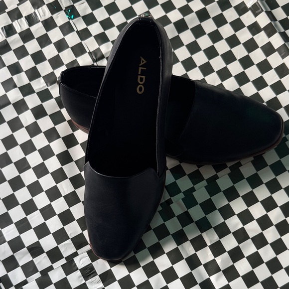 Aldo Black Loafers with Brown Accents - Picture 6 of 7